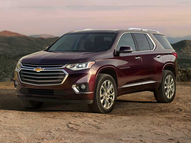 Red 2020 Chevrolet Traverse From Front-Driver Side