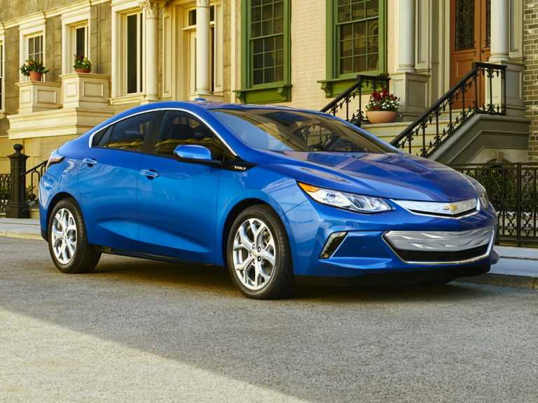 Blue 2019 Chevrolet Volt From Front-Passenger Side