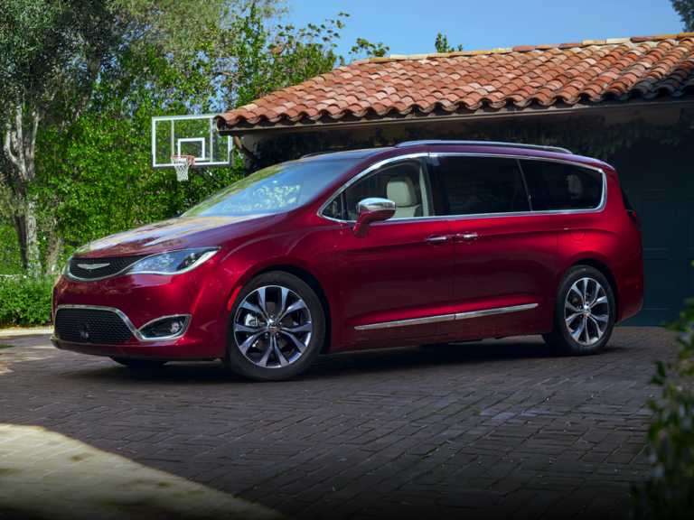 Red 2017 Chrysler Pacifica From Front-Driver Side
