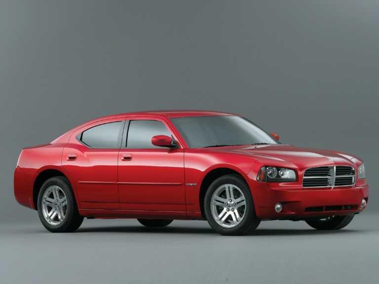 Red 2006 Dodge Charger From Front-Passenger Side