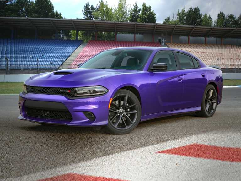 Purple 2021 Dodge Charger From Front-Driver Side