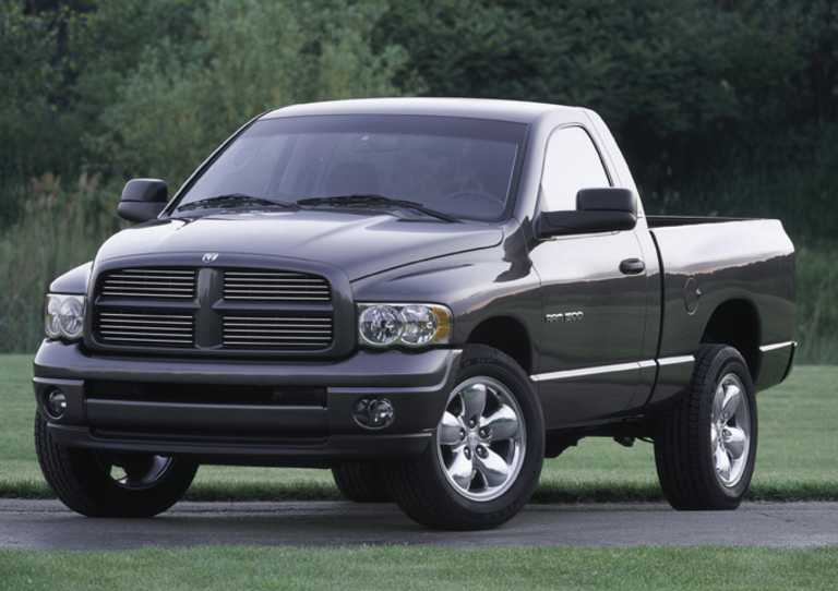 Black 2004 Dodge Ram 1500 From Front-Driver Side