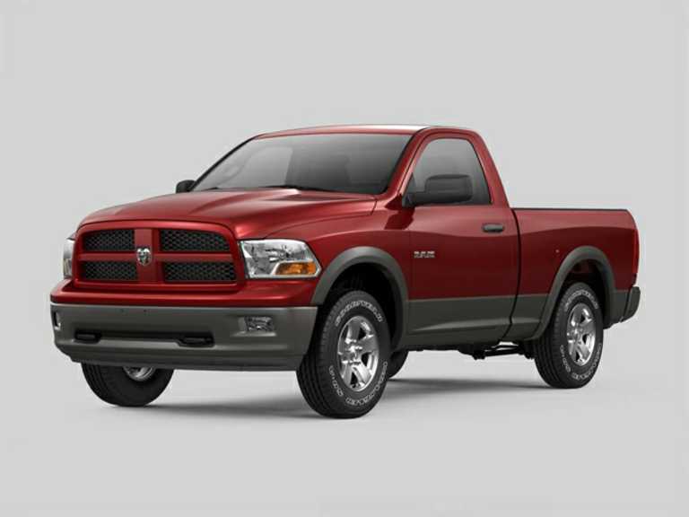 Red 2010 Dodge Ram 1500 From Front-Driver Side