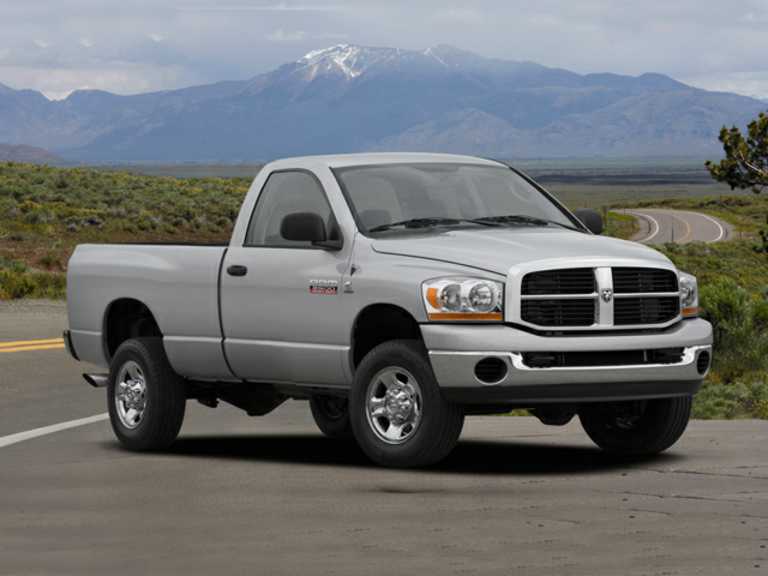 Silver 2008 Dodge Ram 2500 From Front-Passenger Side