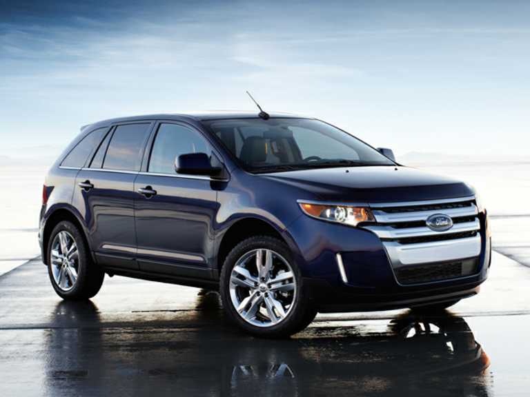 Blue 2011 Ford Edge From Front-Passenger Side