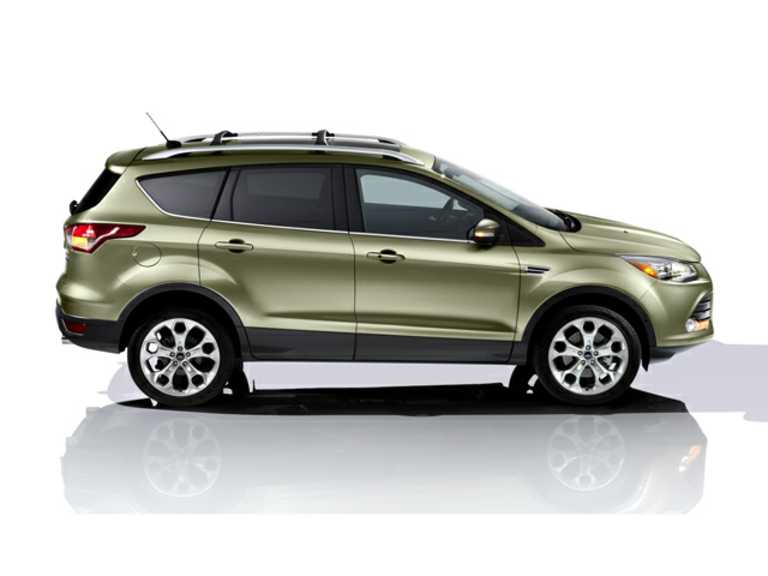 Green 2013 Ford Escape From Passenger Side