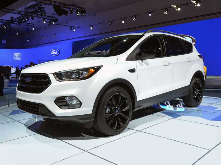 White 2017 Ford Escape From Front-Driver Side