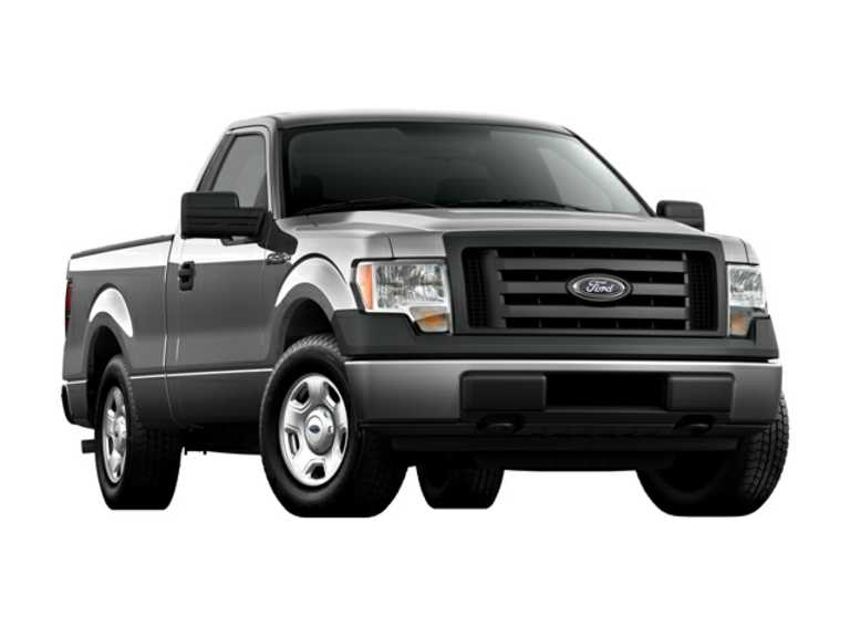 Black 2010 Ford F-150 With White Background