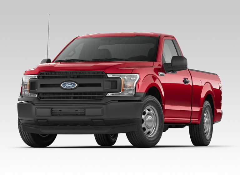 Red 2018 Ford F-150 With White Background