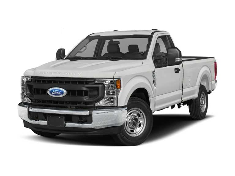 White 2020 Ford F-250 With White Background