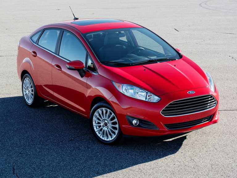 Red 2019 Ford Fiesta From Front-Passenger Side