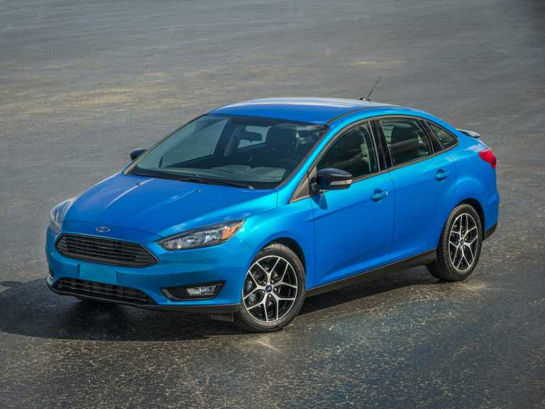 Blue 2017 Ford Focus From Front-Driver Side