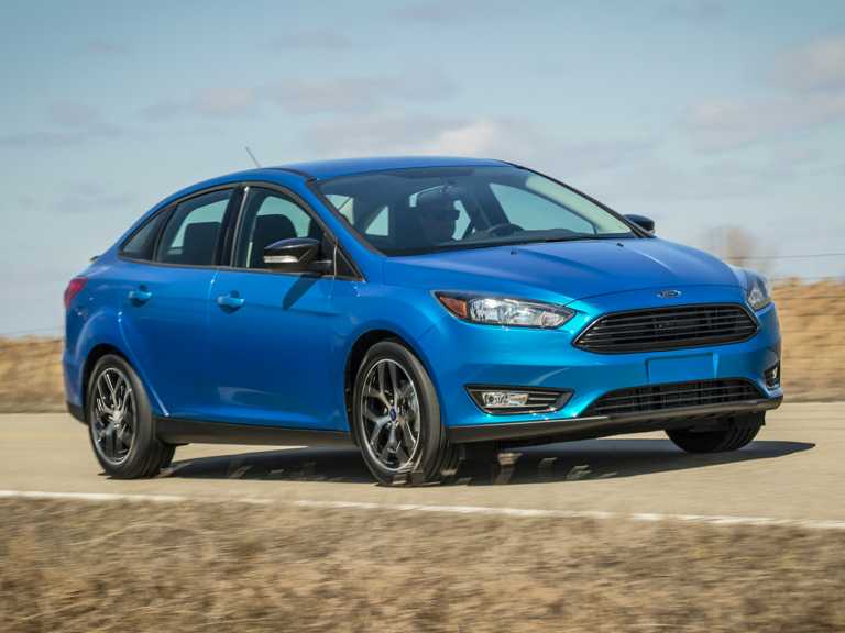 Blue 2017 Ford Focus In Motion