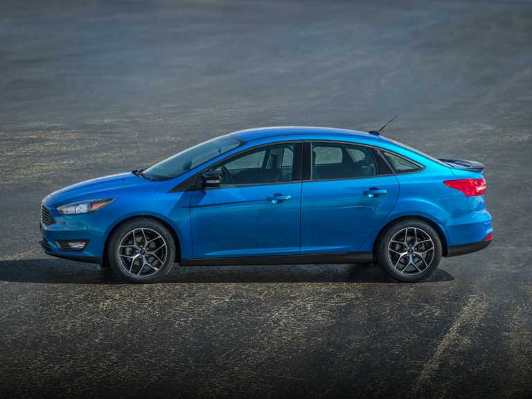 Blue 2018 Ford Focus From Driver Side