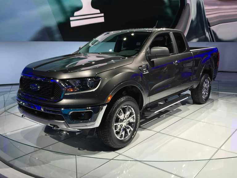 Black 2019 Ford Ranger From Front-Driver Side