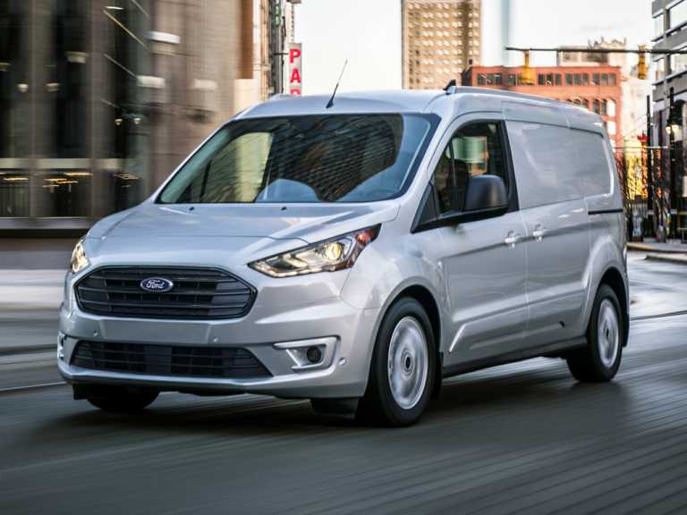 Silver 2020 Ford Transit Connect In Motion