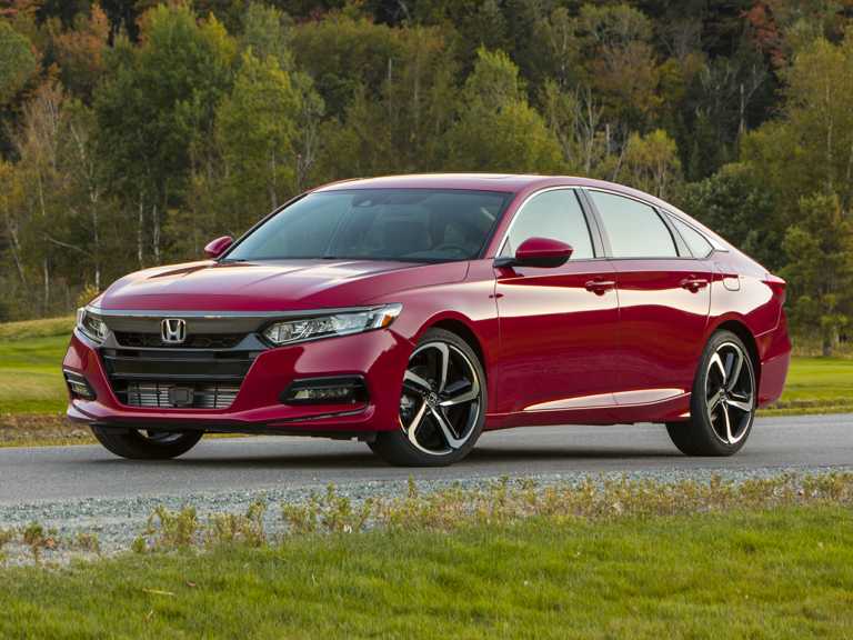 Red 2019 Honda Accord From Front-Driver Side