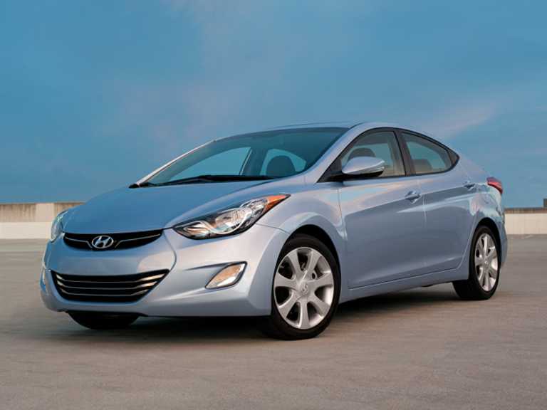 Blue 2013 Hyundai Elantra From Front-Driver Side