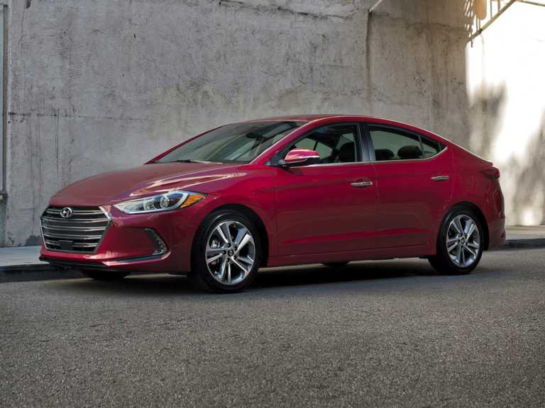 Red 2017 Hyundai Elantra From Front-Driver Side