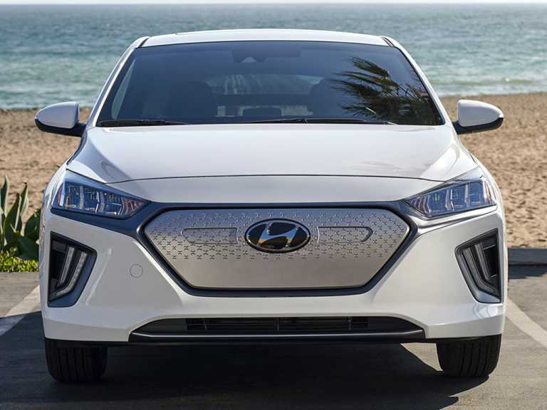 White 2020 Ioniq EV From Front - Vehicle History