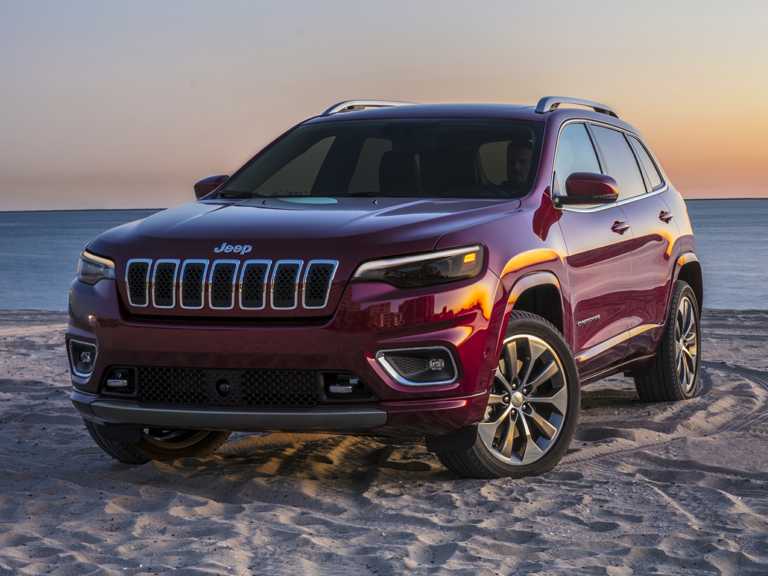 Red 2021 Jeep Cherokee From Front-Driver Side