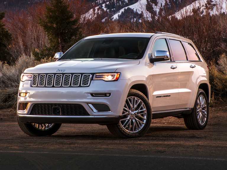 White 2020 Jeep Grand Cherokee From Front-Driver Side