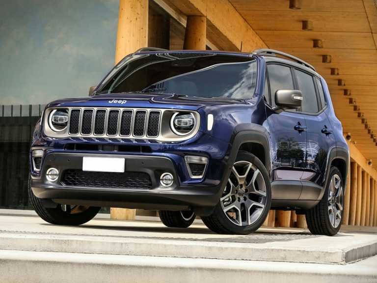Blue 2020 Jeep Renegade From Front-Driver Side