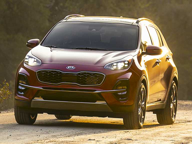 Red 2020 Kia Sportage In Motion