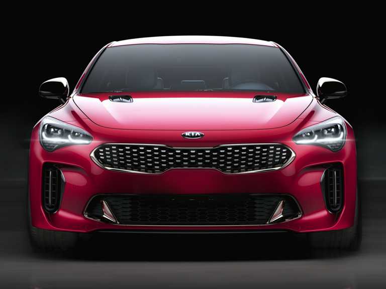 Red 2020 Kia Stinger From Front Side