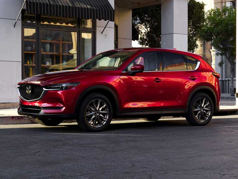 Red 2021 Mazda CX-5 In The Street