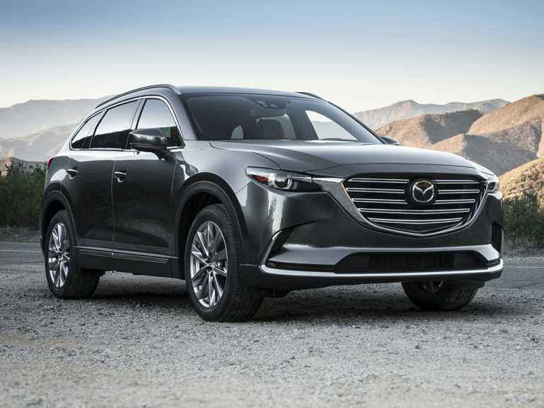 Black 2020 Mazda CX-9 From Front-Passenger Side