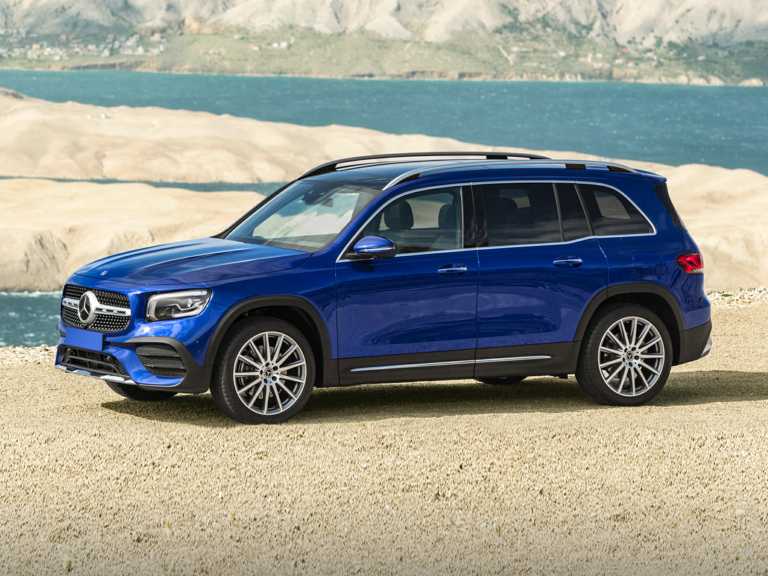 Blue 2020 Mercedes-Benz GLB From Driver Side
