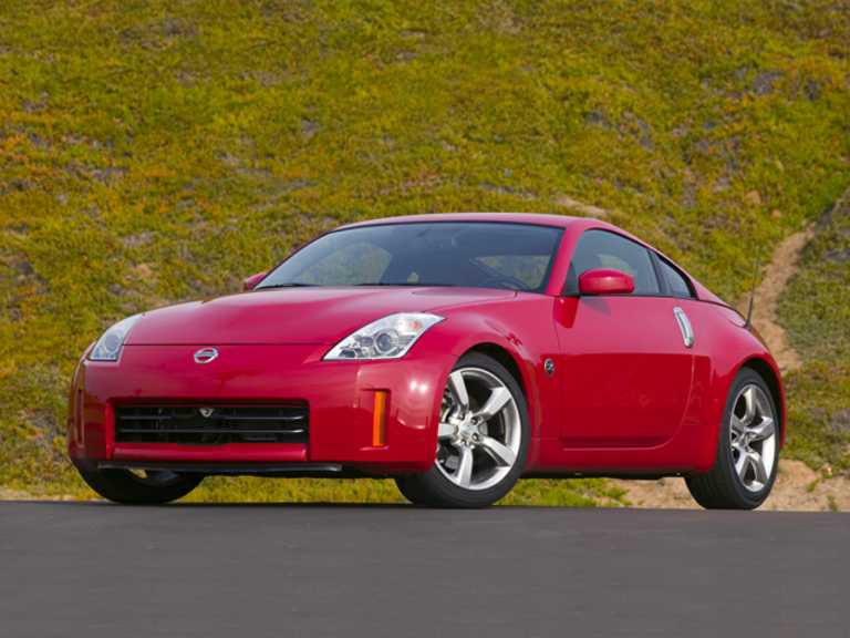 Red 2007 Nissan 350Z From Front-Driver Side