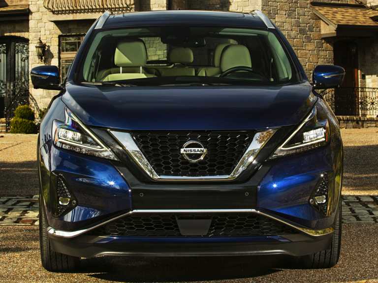 Blue 2020 Nissan Murano From Front Side