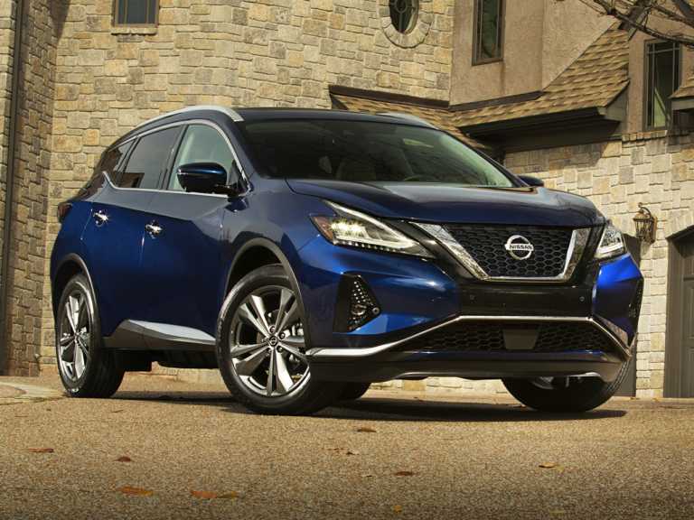 Blue 2020 Nissan Murano From Front-Passenger Side