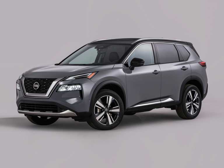 Gray 2021 Nissan Rogue From Front-Driver Side