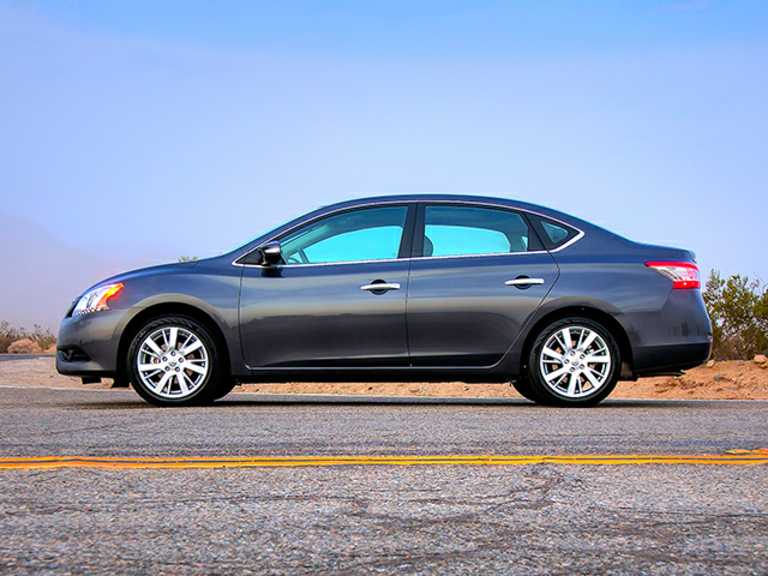 Gray 2013 Nissan Sentra From Driver Side