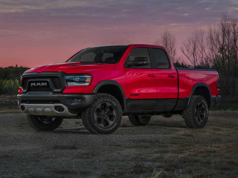 Red 2019 Ram 1500 From Front-Driver Side