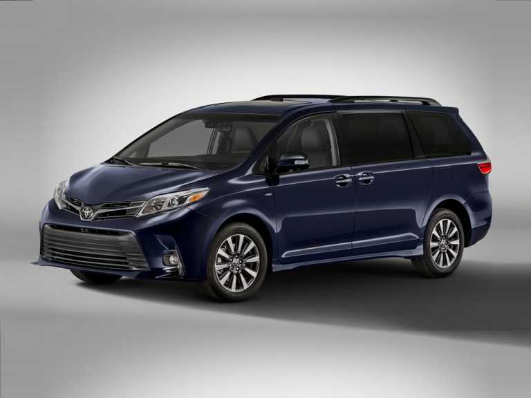 Blue 2020 Toyota Sienna From Front-Driver Side