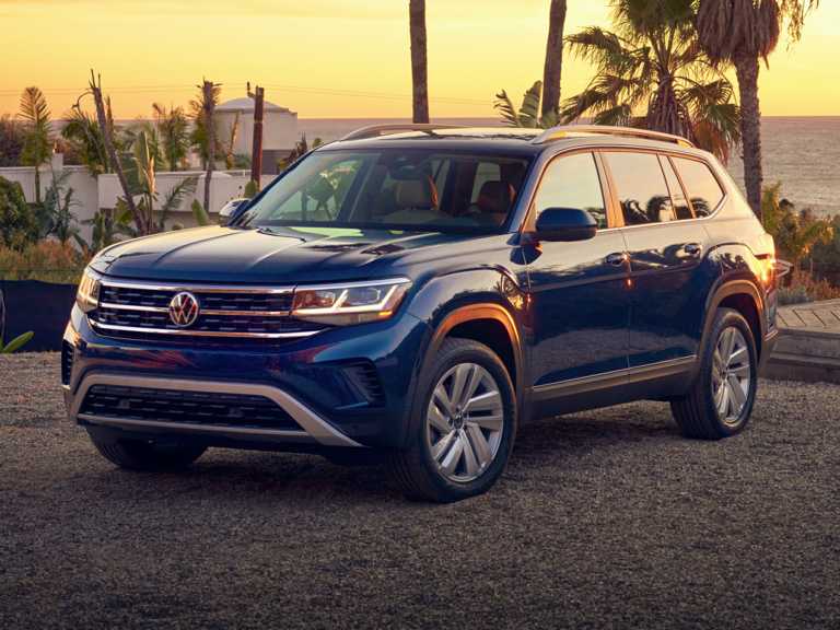 Blue 2021 VW Atlas From Front-Driver Side