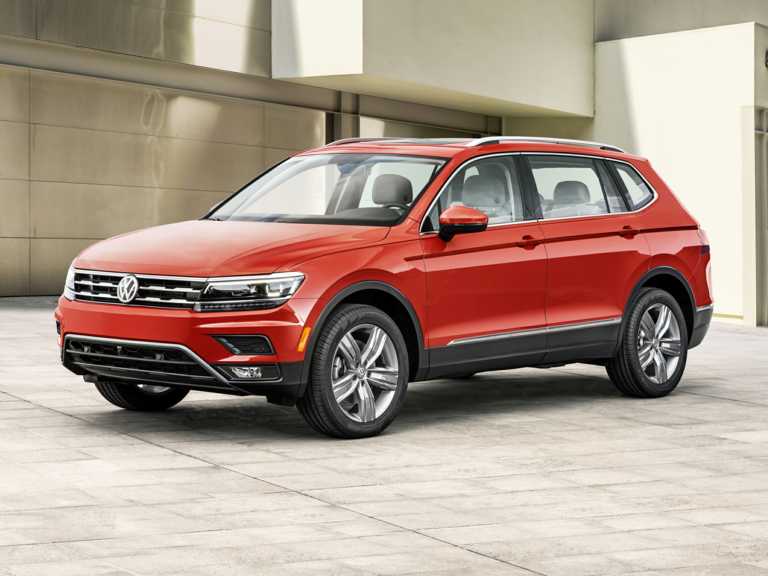 Red 2020 Volkswagen Tiguan From Front-Driver Side