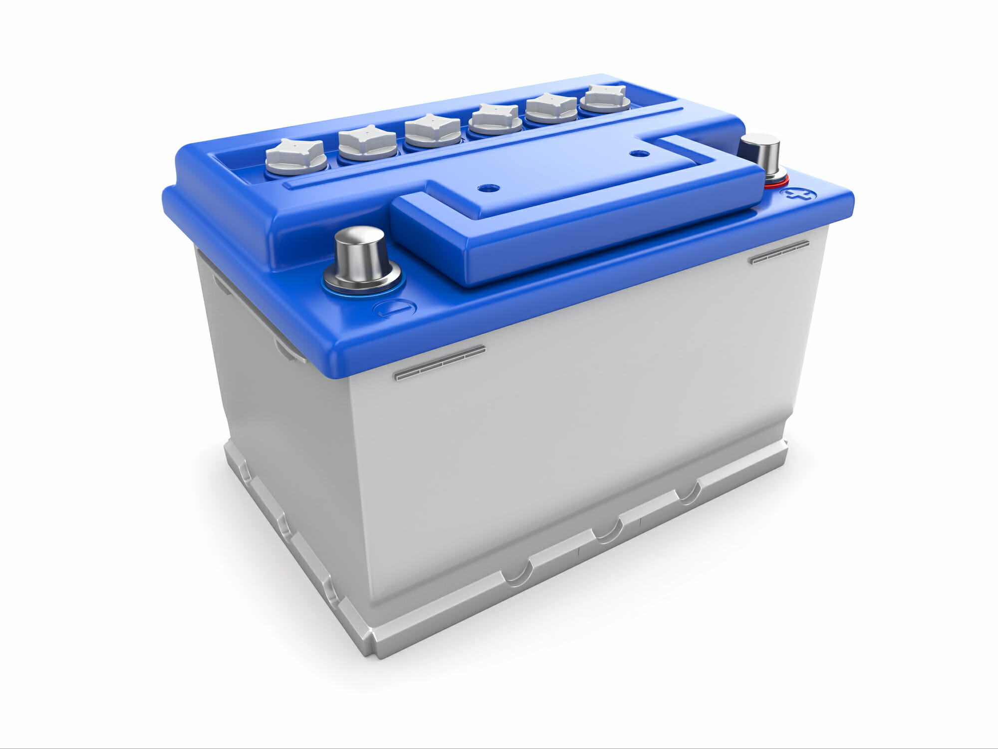 Car Battery With White Background