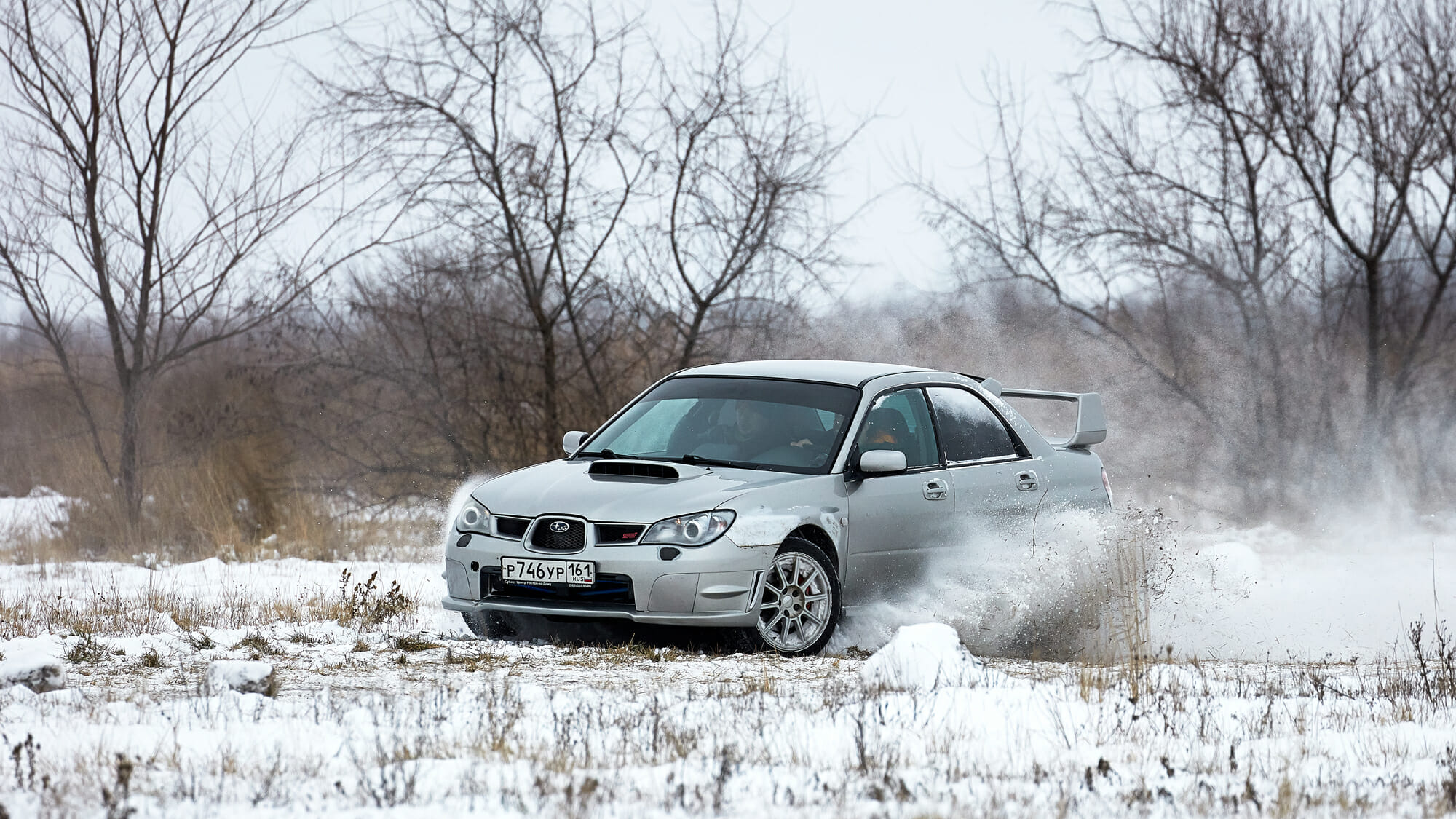 Subaru WRX Drifting in snow