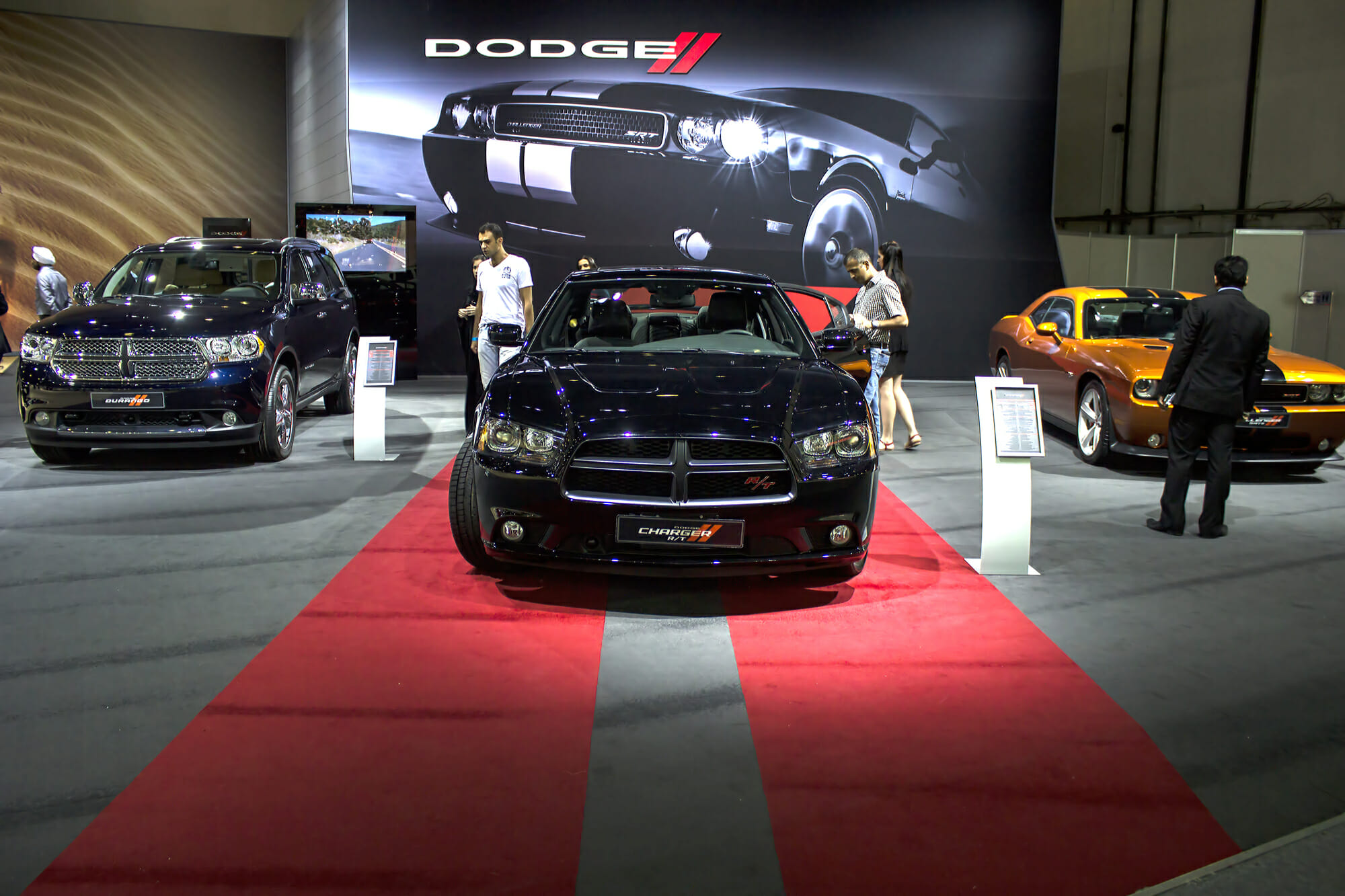 Dodge SRT lineup including Charger, Durango, and Challenger