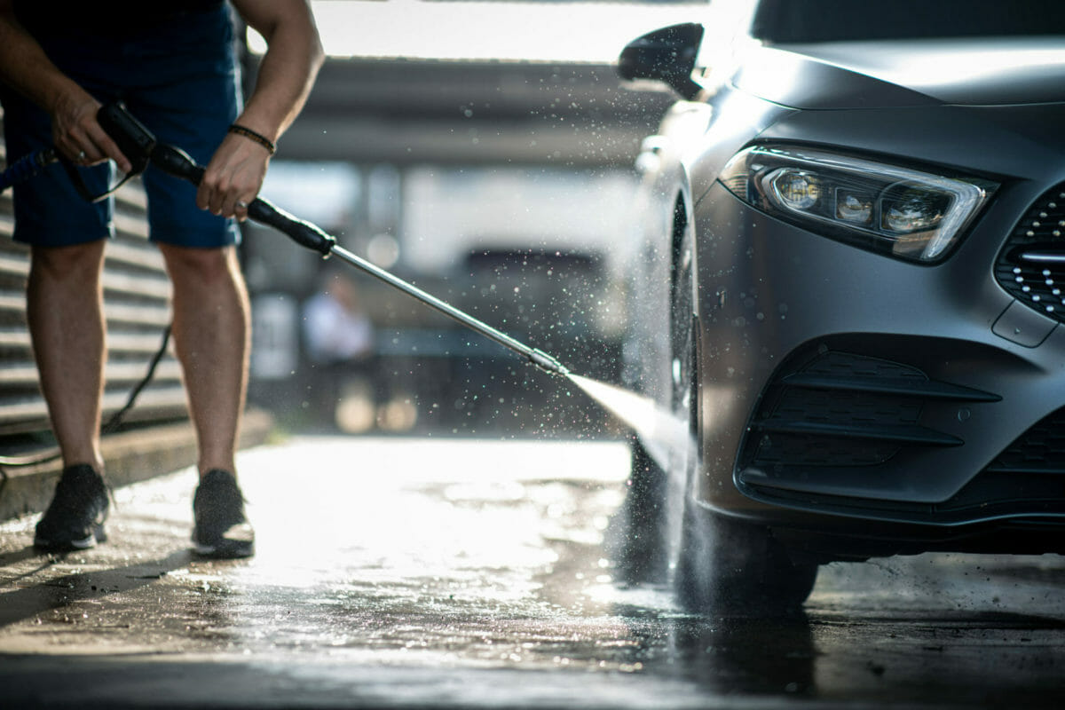Self-Serve Car Wash - Photo by lightpoet / Deposit Photos