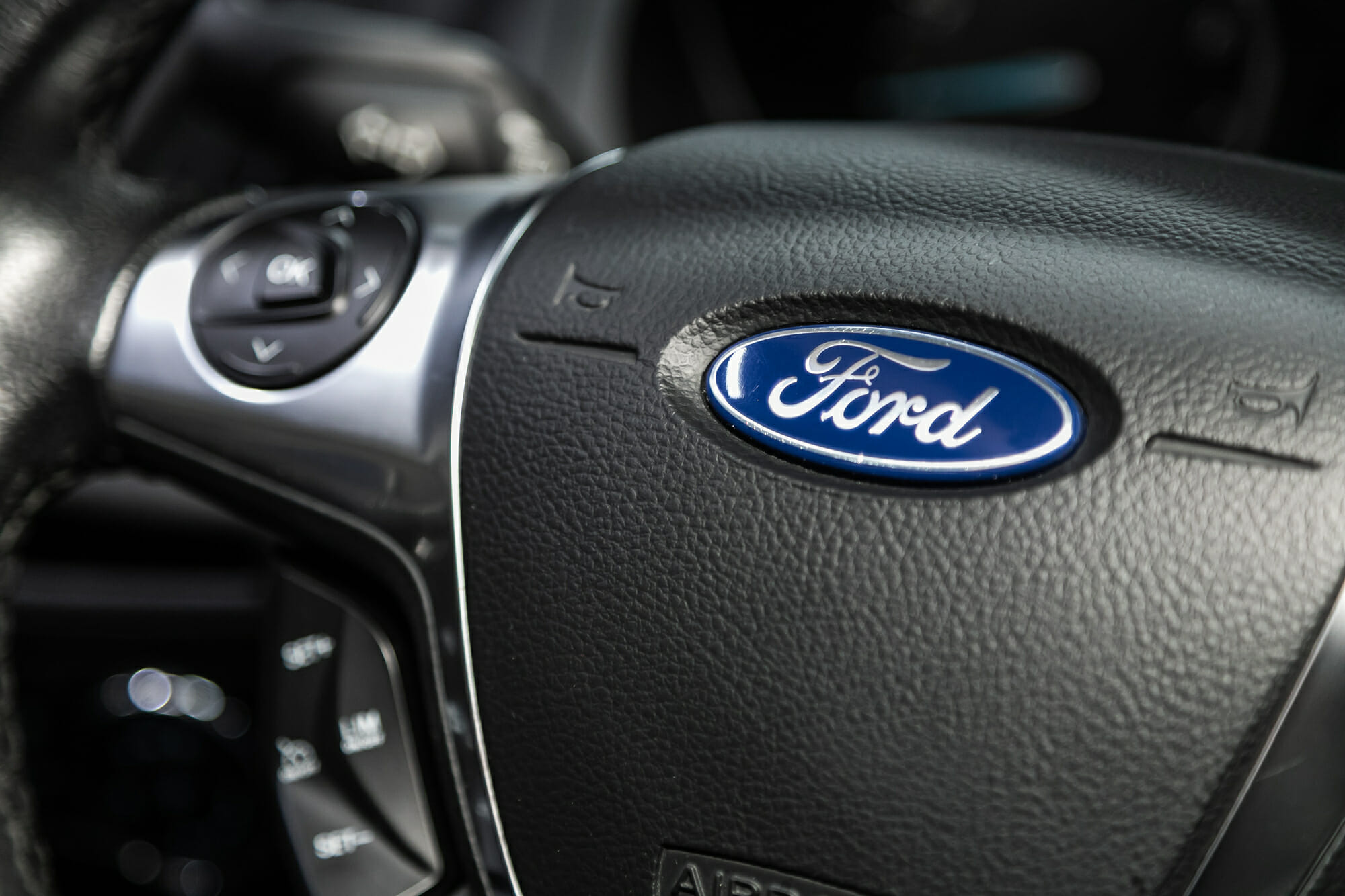 Ford Steering Wheel With Logo