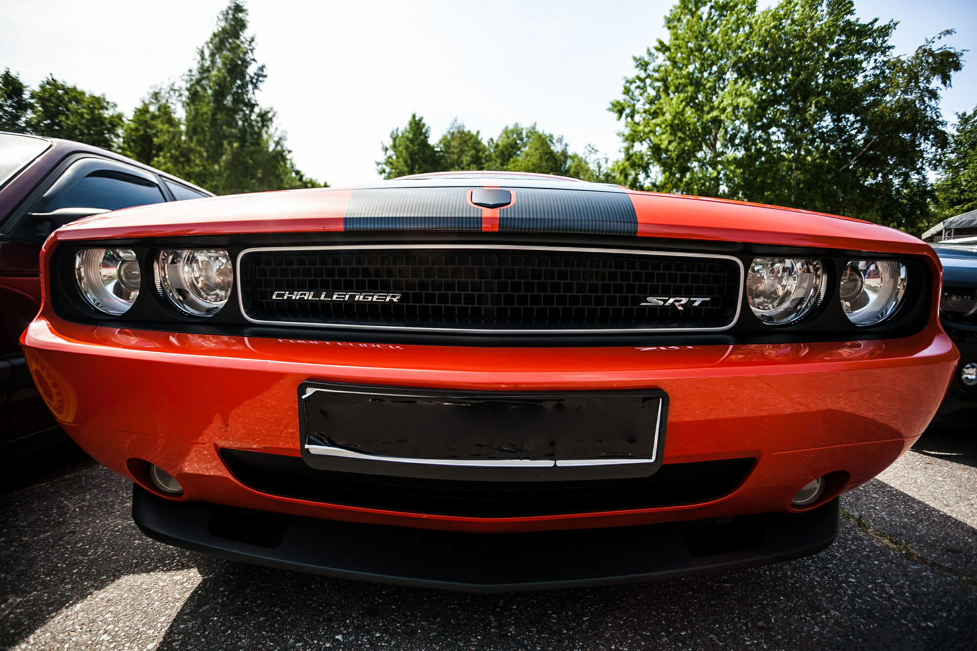 Close Up of Dodge Challenger - Vehicle History