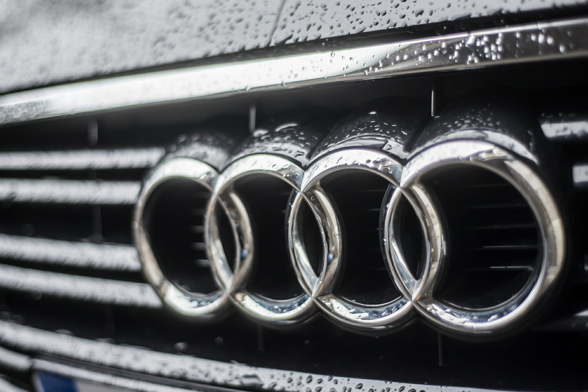 Audi Logo Closeup