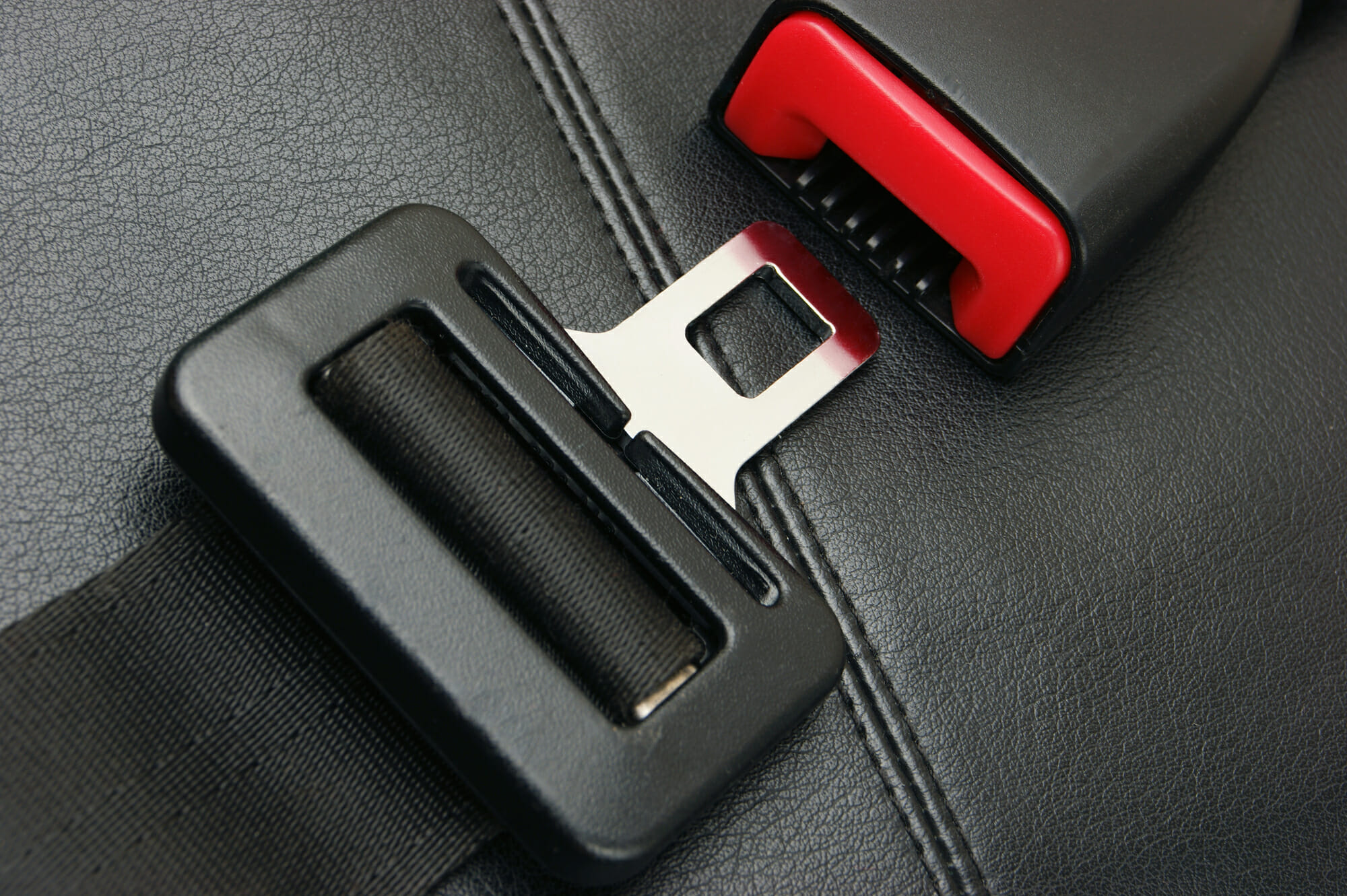 Car Seat Belt Closeup