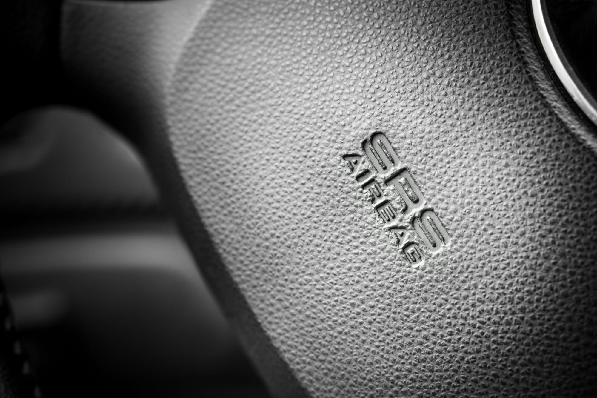 SRS Airbag Sign On Steering Wheel